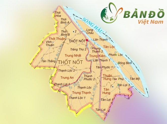 Bản đồ hành chính Quận Thốt Nốt