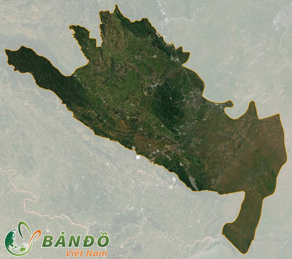 Bản đồ tỉnh Ninh Bình ở vệ tinh