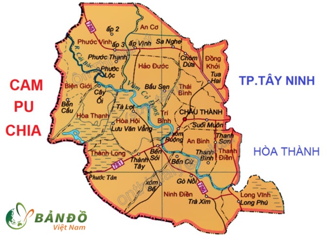 Bản đồ hành chính Huyện Châu Thành