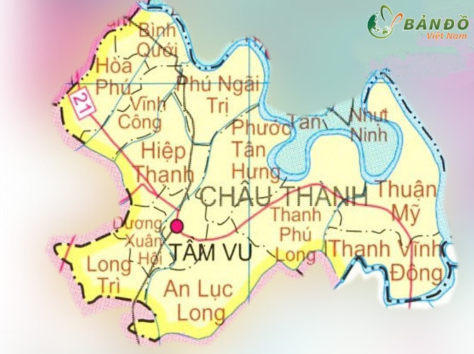 Bản đồ hành chính huyện Châu Thành