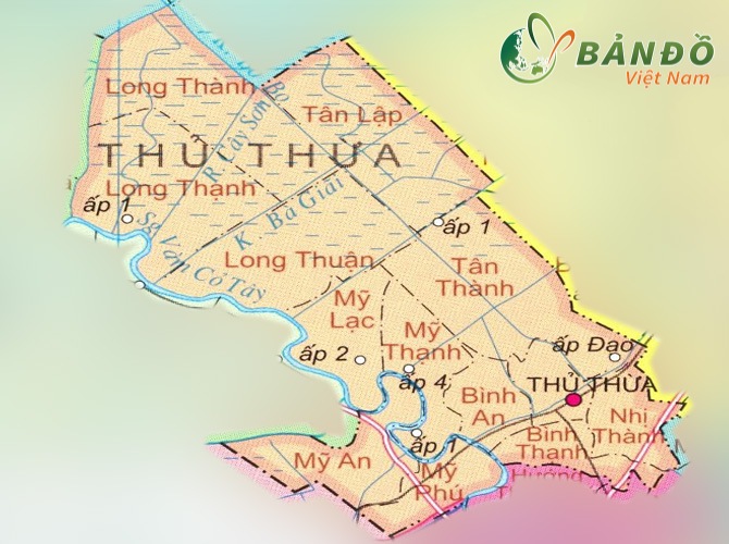 Bản đồ hành chính huyện Tân Hưng
