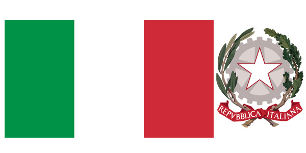 Quốc kỳ và quốc huy đất Italia
