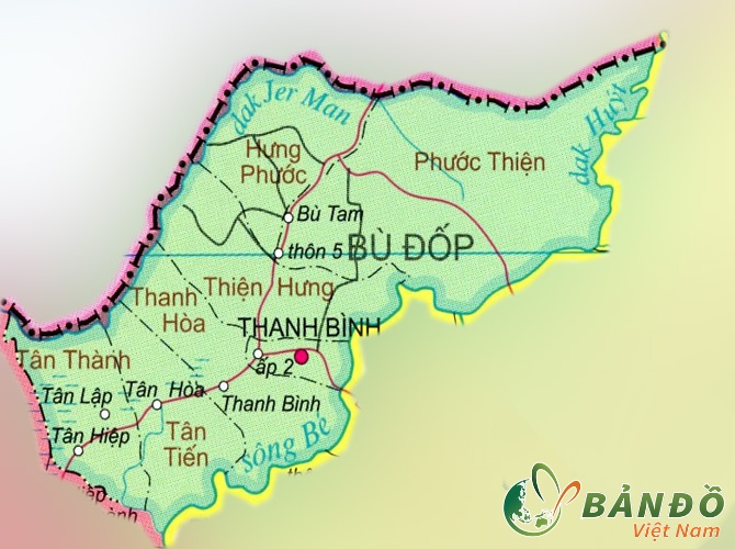 Bản đồ hành chính Huyện Bù Đốp
