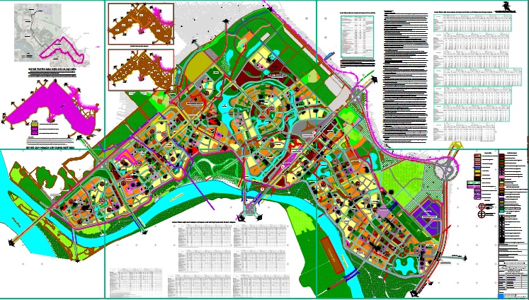 Bản đồ quy hoạch tổng mặt bằng sử dụng đất