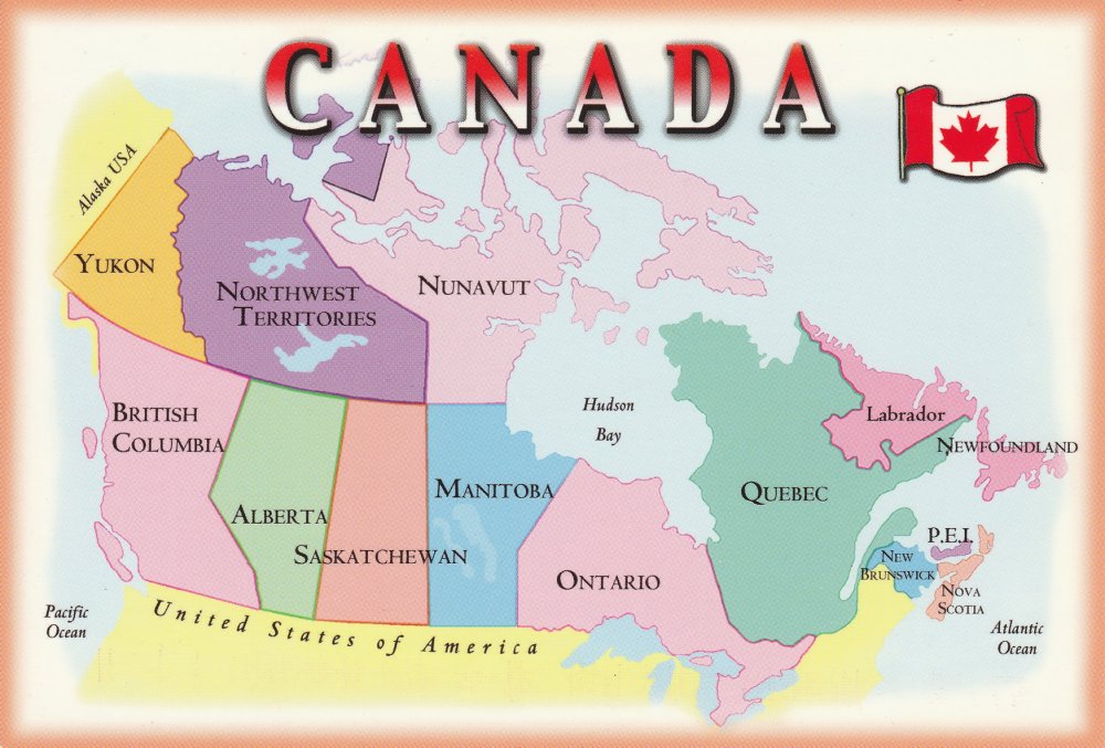Đất nước Canada là một liên bang gồm có mười tỉnh và ba lãnh thổ