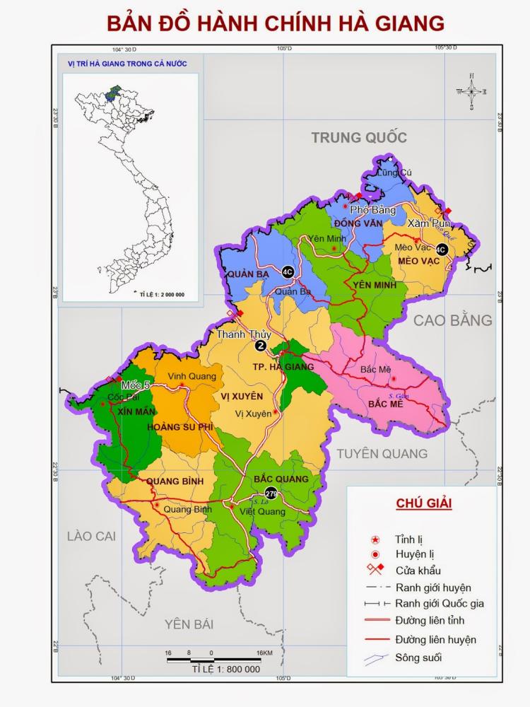 Bản đồ du lịch Hà Giang