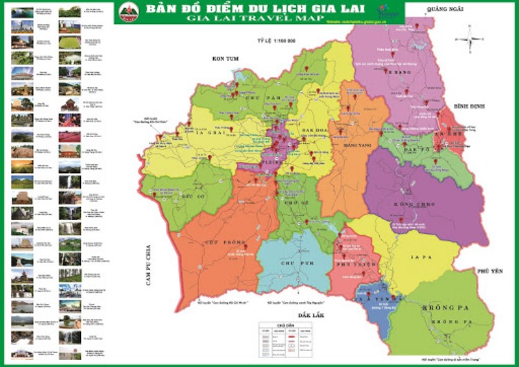 Bản đồ du lịch Gia Lai