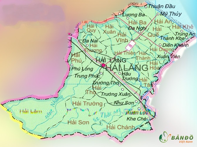 Bản đồ hành chính Huyện Hải Lăng