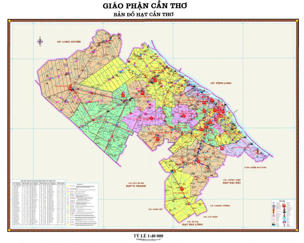 Bản đồ Hạt thành phố Cần Thơ