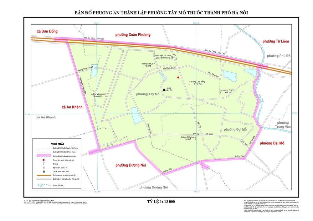TẢI Bản đồ Phường Tây Mỗt tại TP Hà Nội khổ lớn (2026)