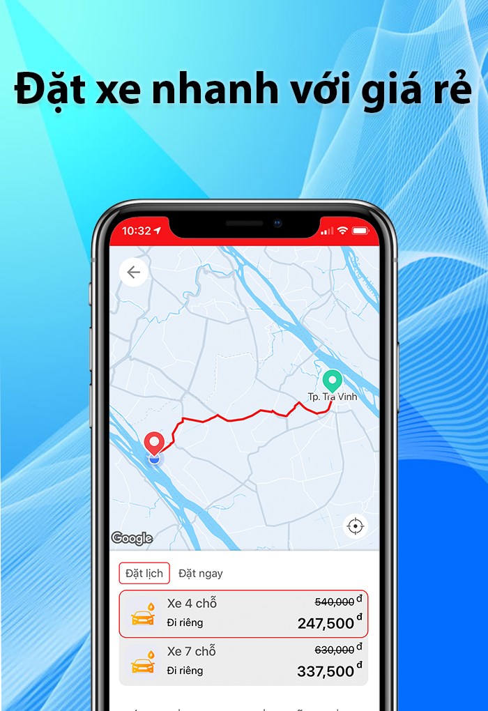 Đặt xe đi với giá cước rẻ
