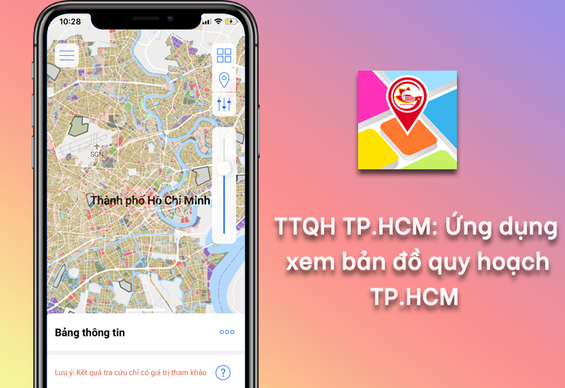 Ứng dụng TTQH TPHCM xem quy hoạch đất