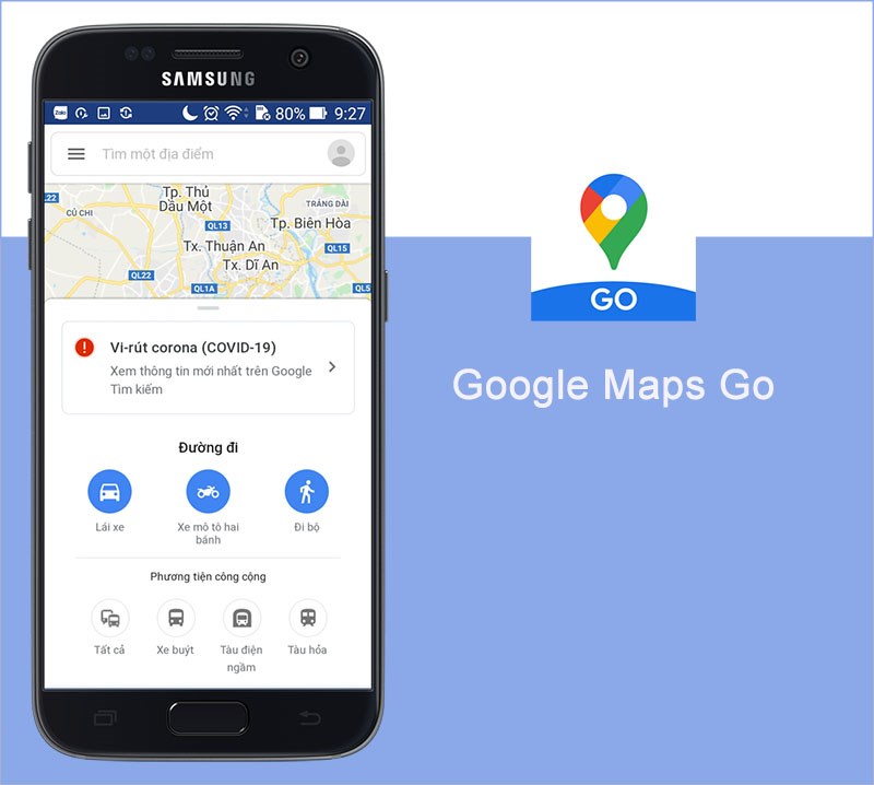 ứng dụng Google Maps Go- Bản đồ, tìm đường cho máy cấu hình yếu