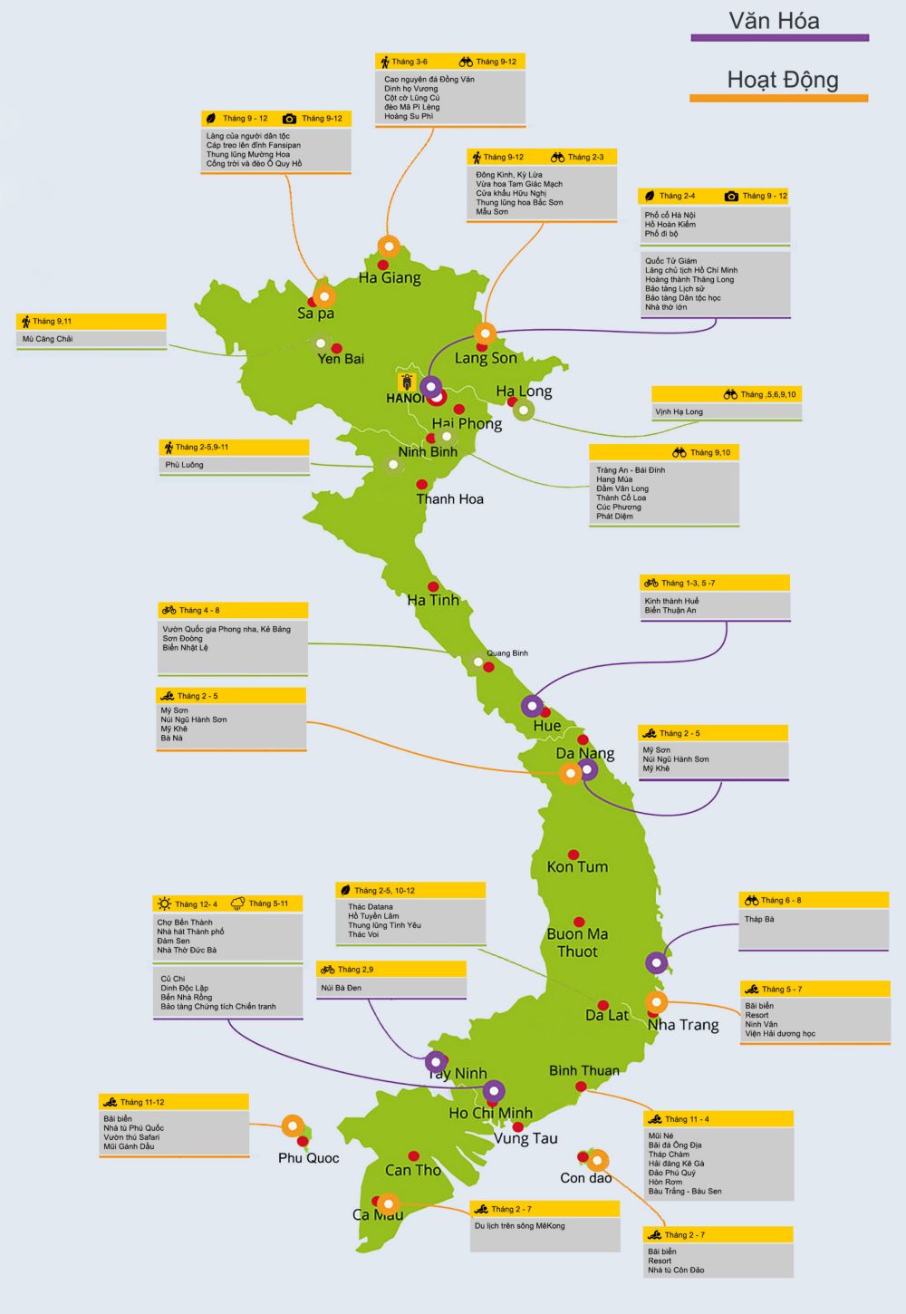 Bản đồ du lịch VIệt Nam