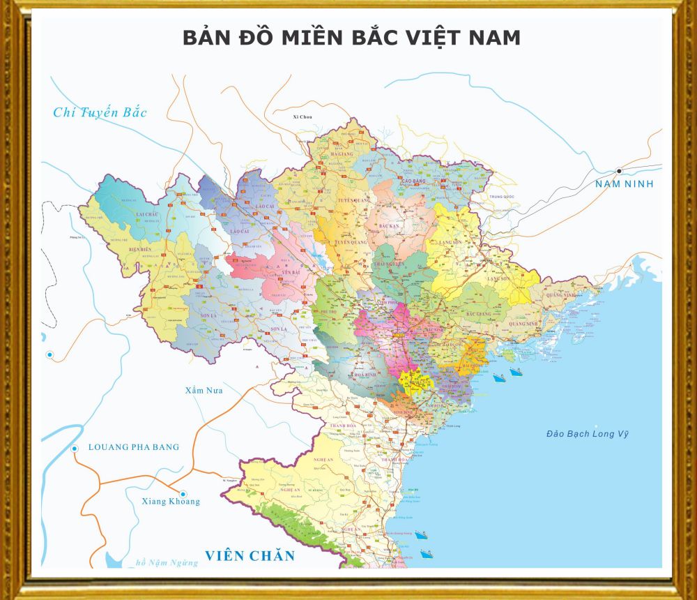 Bản đồ miền Bắc Việt Nam