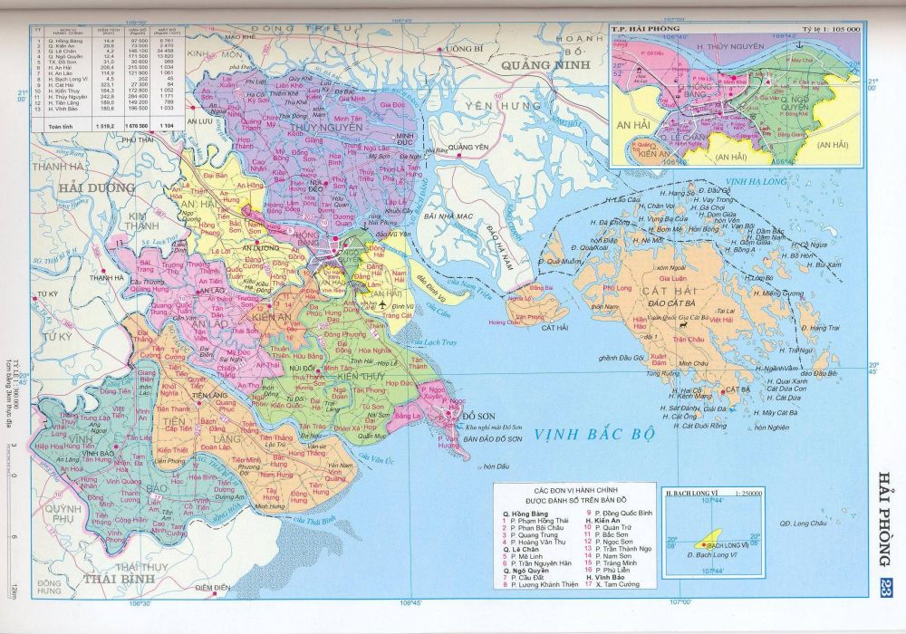 Bản đồ tỉnh Hải Dương năm 2022