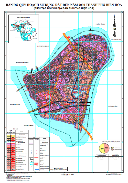 Bản đồ quy hoạch sử dụng đất Phường Hiệp Hoà Biên Hoà đến năm 2030